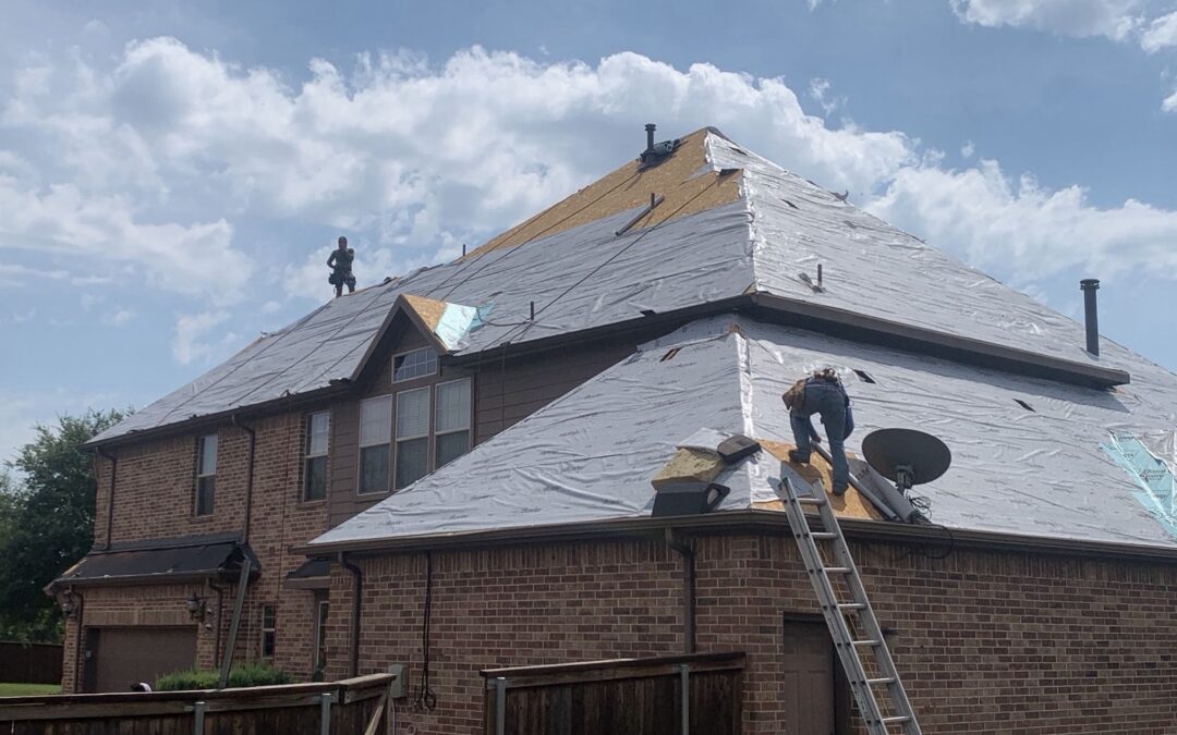 Two day roof repair in Trophy Club, TX